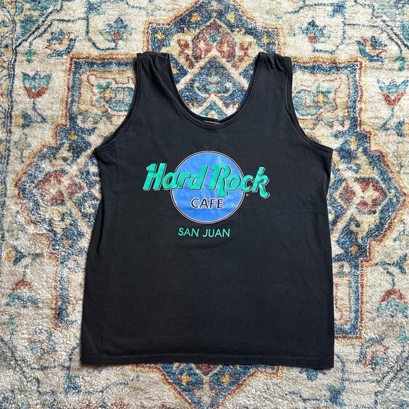 Vintage Hard Rock Cafe Logo Tank Top Medium - Picture 1 of 4